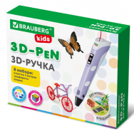 Р27408 Ручка 3D с трафаретами PLA - пластиком и термоковриком