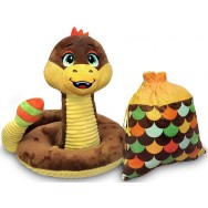 Т2539 Игрушка  Змея Гремучка с мешком