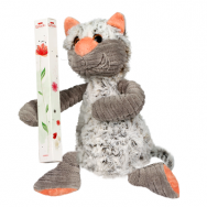 Кот с розой (мягкая игрушка+ Raffaello 80г)