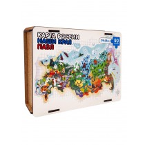 Р27067 Пазл фигурный: Карта России: Наши края