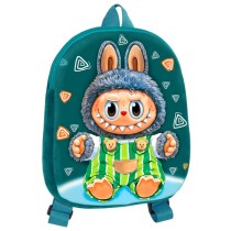 П26099 Рюкзак Лабубу зеленый