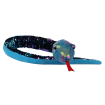 И2532 Змея с пайетками синяя